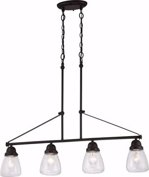 Picture of NUVO Lighting 60/5548 Laurel - 4 Light Trestle with Clear Seeded Glass