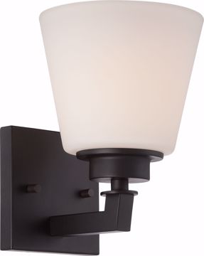 Picture of NUVO Lighting 60/5551 Mobili - 1 Light Vanity Fixture with Satin White Glass
