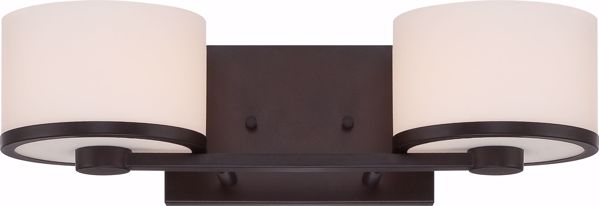 Picture of NUVO Lighting 60/5572 Celine - 2 Light Vanity Fixture with Etched Opal Glass