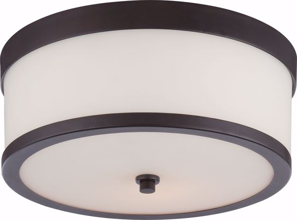 Picture of NUVO Lighting 60/5576 Celine - 2 Light Flush Fixture with Etched Opal Glass