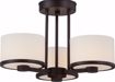 Picture of NUVO Lighting 60/5577 Celine - 3 Light Semi Flush with Etched Opal Glass