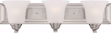 Picture of NUVO Lighting 60/5593 Elizabeth - 3 Light Vanity Fixture with Frosted Glass