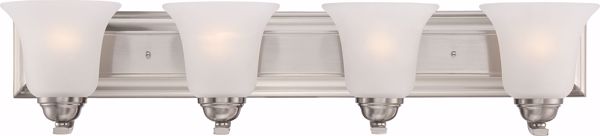 Picture of NUVO Lighting 60/5594 Elizabeth - 4 Light Vanity Fixture with Frosted Glass