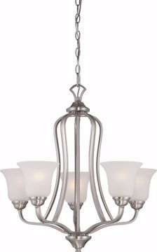 Picture of NUVO Lighting 60/5595 Elizabeth - 5 Light Chandelier with Frosted Glass