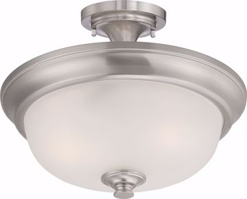Picture of NUVO Lighting 60/5600 Elizabeth - 2 Light Semi Flush with Frosted Glass