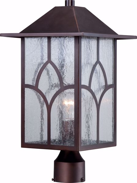 Picture of NUVO Lighting 60/5645 Stanton 1 Light Outdoor Post Fixture with Clear Seed Glass