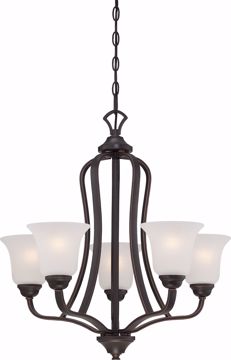 Picture of NUVO Lighting 60/5695 Elizabeth - 5 Light Chandelier with Frosted Glass