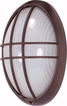Picture of NUVO Lighting 60/573 1 Light CFL - 13" - Large Oval Cage Bulk Head - (1) 13W GU24 Lamp Included
