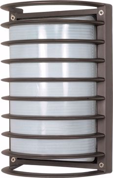 Picture of NUVO Lighting 60/577 1 Light CFL - 10" - Rectangle Cage Bulk Head - (1) 18W GU24 Lamp Included