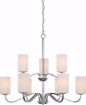 Picture of NUVO Lighting 60/5809 Willow - 9 Light 2-Tier Hanging Fixture with White Glass