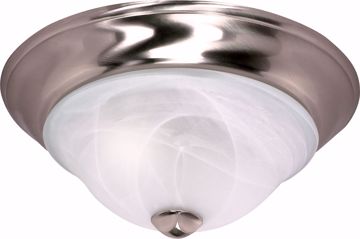 Picture of NUVO Lighting 60/587 Triumph - 2 Light - 13" - Flush Mount - with Sculptured Glass Shades