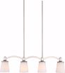 Picture of NUVO Lighting 60/5875 Laguna 4 Light Island Pendant - Brushed Nickel with White Glass