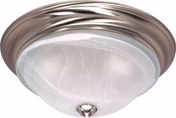 Picture of NUVO Lighting 60/588 Triumph - 3 Light - 15" - Flush Mount - with Sculptured Glass Shades