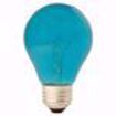 Picture of GE 22732 25W A19 TRANS. Teal 120V Incandescent Light Bulb 6 Pack