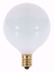 Picture of SATCO S3271 60W G16 1/2 CAND GLOSSY WHITE Incandescent Light Bulb