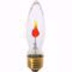 Picture of SATCO S3760 3W FLICKER Standard Clear Incandescent Light Bulb