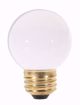 Picture of SATCO S4541 25W G16 1/2 WHITE MED. BASE Incandescent Light Bulb