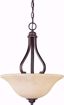 Picture of NUVO Lighting 60/1409 Anastasia - 3 Light Pendant with Honey Marble Glass