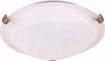 Picture of NUVO Lighting 60/271 2 Light - 16" - Flush Mount - Tri-Clip with Alabaster Glass
