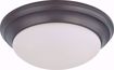 Picture of NUVO Lighting 60/3366 2 Light 14" Flush Mount Twist & Lock with Frosted White Glass - (2) 13w GU24 Lamps Included