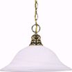 Picture of NUVO Lighting 60/392 1 Light - 16" - Pendant - Alabaster Glass