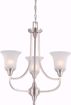 Picture of NUVO Lighting 60/4145 Surrey - 3 Light Chandelier with Frosted Glass