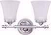 Picture of NUVO Lighting 60/4262 Teller - 2 Light Vanity Fixture with Frosted Etched Glass