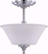 Picture of NUVO Lighting 60/4268 Teller - 2 Light Semi Flush Fixture with Frosted Etched Glass