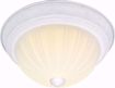 Picture of NUVO Lighting 60/443 2 Light CFL - 11" - Flush Mount - Frosted Melon Glass - (2) 13W GU24 Lamps Included