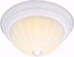 Picture of NUVO Lighting 60/444 2 Light CFL - 13" - Flush Mount - Frosted Melon Glass - (2) 13W GU24 Lamps Included