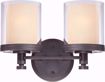 Picture of NUVO Lighting 60/4542 Decker - 2 Light Vanity Fixture with Clear & Cream Glass