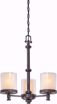 Picture of NUVO Lighting 60/4547 Decker - 3 Light Chandelier with Clear & Cream Glass