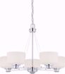 Picture of NUVO Lighting 60/4585 Soho - 5 Light Chandelier with Satin White Glass