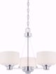 Picture of NUVO Lighting 60/4587 Soho - 3 Light Chandelier with Satin White Glass