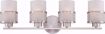 Picture of NUVO Lighting 60/4684 Fusion - 4 Light Vanity Fixture with Frosted Glass