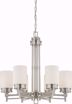 Picture of NUVO Lighting 60/4705 Wright - 6 Light Chandelier with Satin White Glass