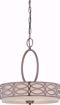 Picture of NUVO Lighting 60/4720 Harlow - 3 Light Pendant with Khaki Fabric Shades