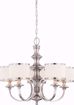 Picture of NUVO Lighting 60/4735 Candice - 5 Light Chandelier with Pleated White Shades