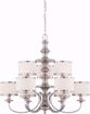 Picture of NUVO Lighting 60/4739 Candice - 9 Light Chandelier with Pleated White Shades