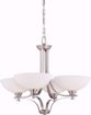 Picture of NUVO Lighting 60/5014 Bentley - 4 Light Chandelier with Frosted Glass