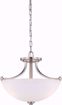 Picture of NUVO Lighting 60/5017 Bentley - 3 Light Semi Flush with Frosted Glass