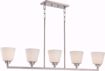 Picture of NUVO Lighting 60/5455 Mobili - 5 Light Island Pendant with Satin White Glass