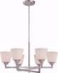 Picture of NUVO Lighting 60/5456 Mobili - 6 Light Chandelier with Satin White Glass