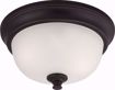 Picture of NUVO Lighting 60/5690 Elizabeth - 2 Light Flush Fixture with Frosted Glass