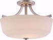 Picture of NUVO Lighting 60/5826 Laguna - 2 Light Semi Flush with White Glass