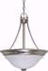 Picture of NUVO Lighting 60/590 Triumph - 3 Light - 16" - Pendant (Convertible) - with Sculptured Glass Shades