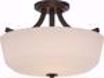 Picture of NUVO Lighting 60/5926 Laguna - 2 Light Semi Flush with White Glass