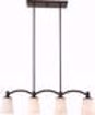 Picture of NUVO Lighting 60/5975 Laguna 4 Light Island Pendant - Forest Bronze with White Glass