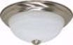 Picture of NUVO Lighting 60/6000 2 Light - 11" - Flush Mount - Alabaster Glass; Color retail packaging