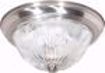 Picture of NUVO Lighting 60/6023 2 Light - 11" - Flush Mount - Clear Ribbed Glass; Color retail packaging